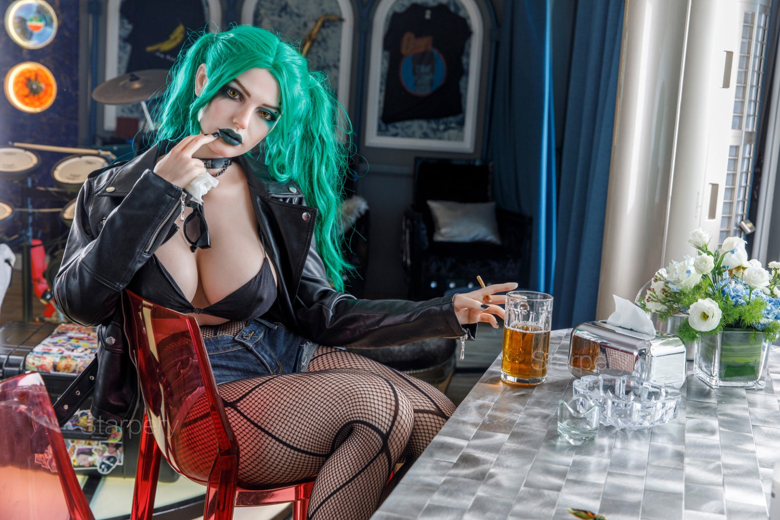 Flora sexdukke (Starpery 174 cm G-cup TPE+silikone)