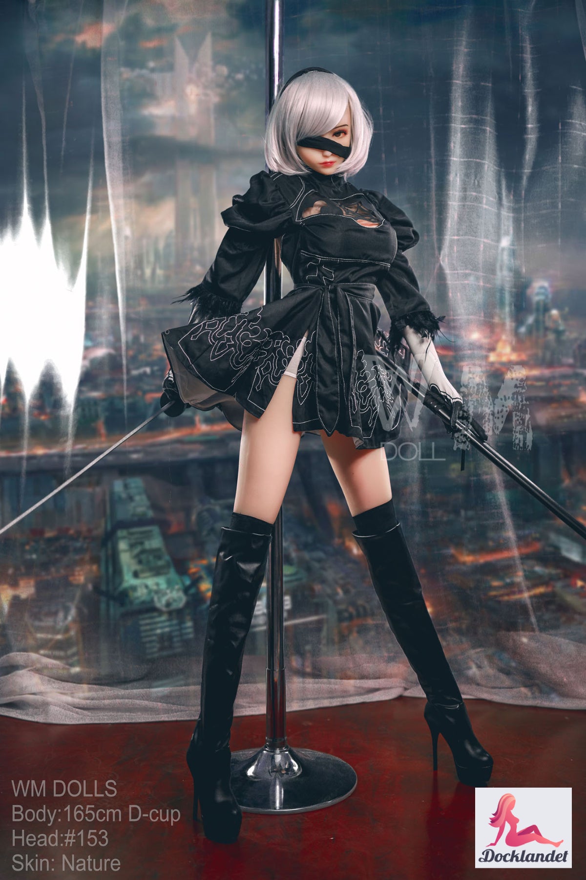 Yorha 2b sexdukke (WM-Doll 165 cm d-cup #153 TPE)
