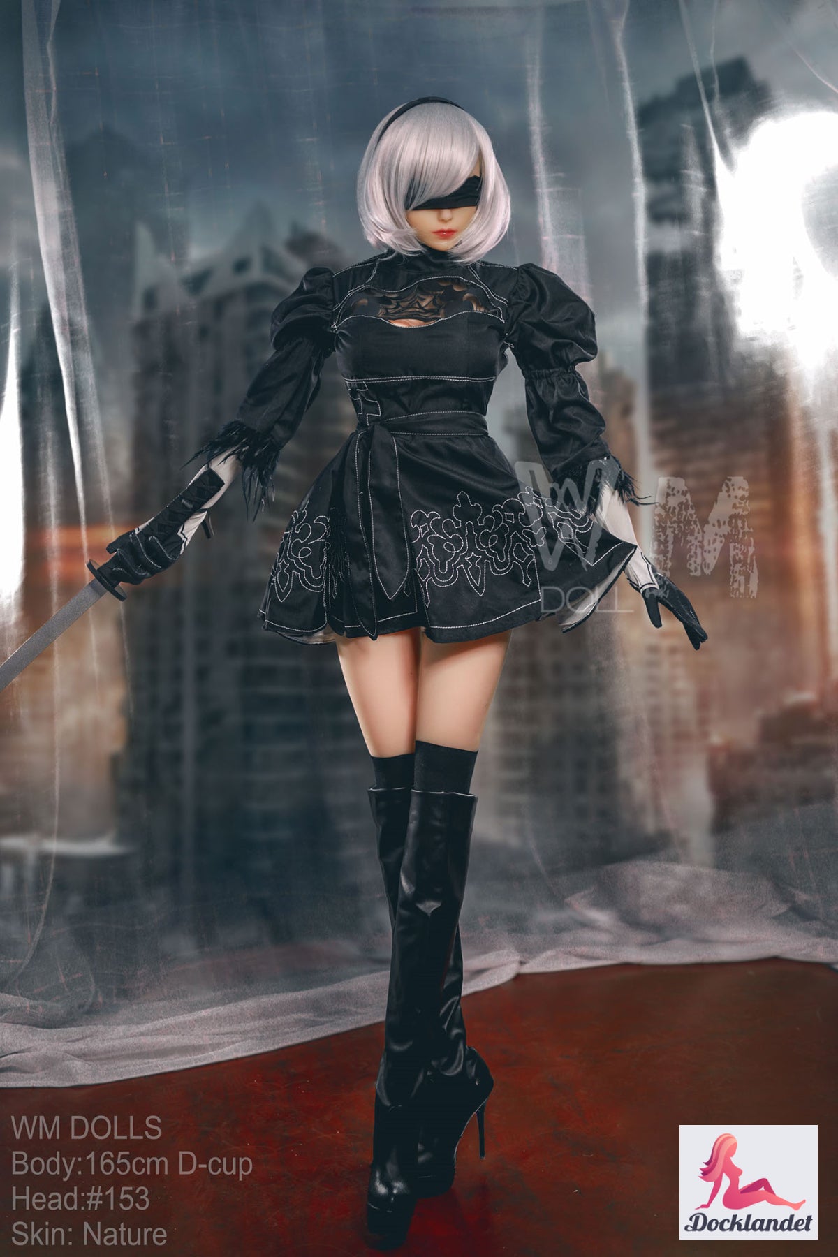 Yorha 2b sexdukke (WM-Doll 165 cm d-cup #153 TPE)