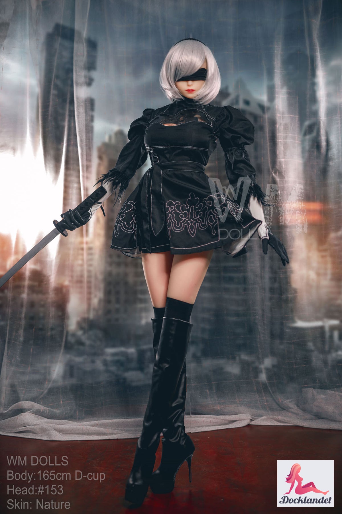 Yorha 2b sexdukke (WM-Doll 165 cm d-cup #153 TPE)