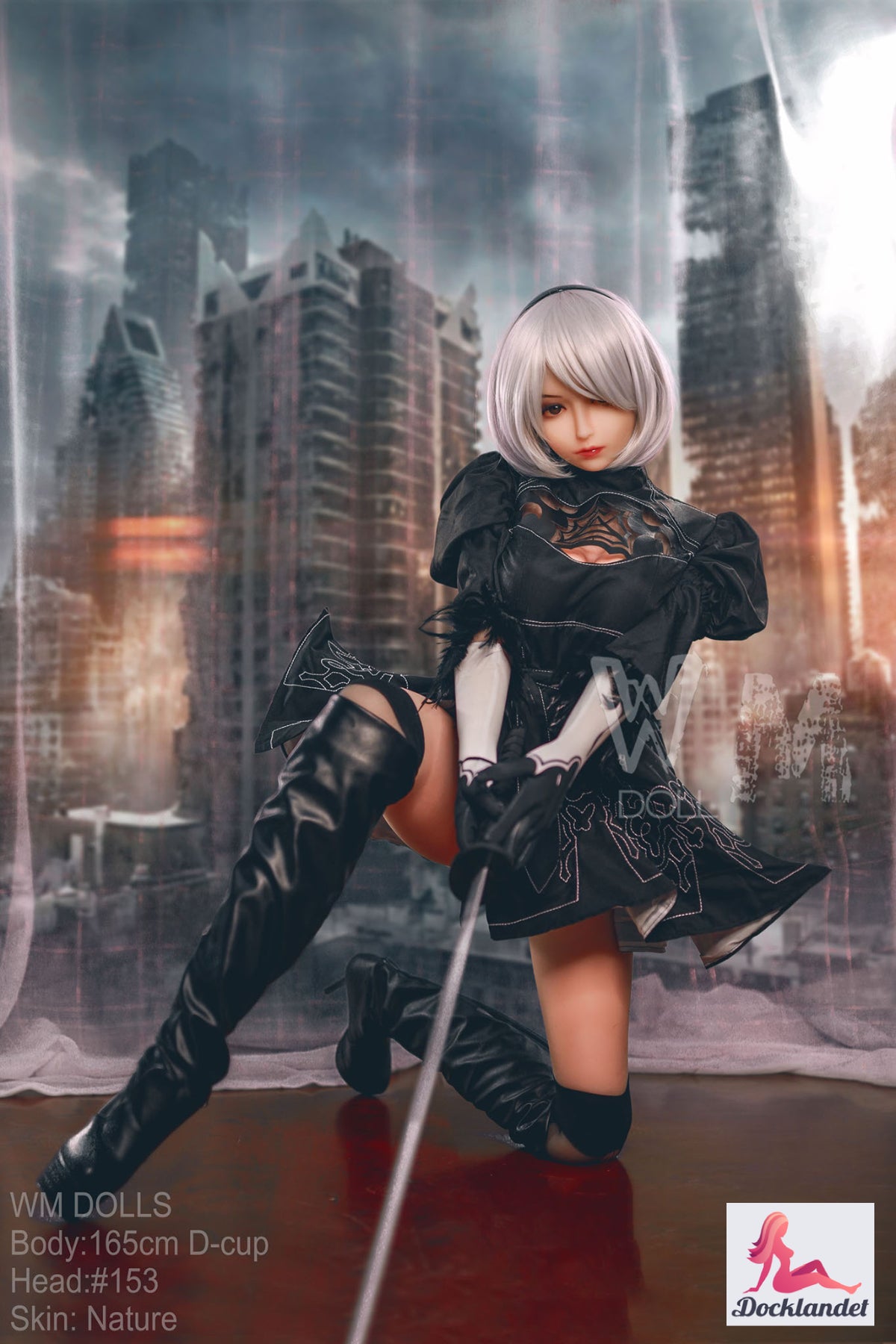 Yorha 2b sexdukke (WM-Doll 165 cm d-cup #153 TPE)