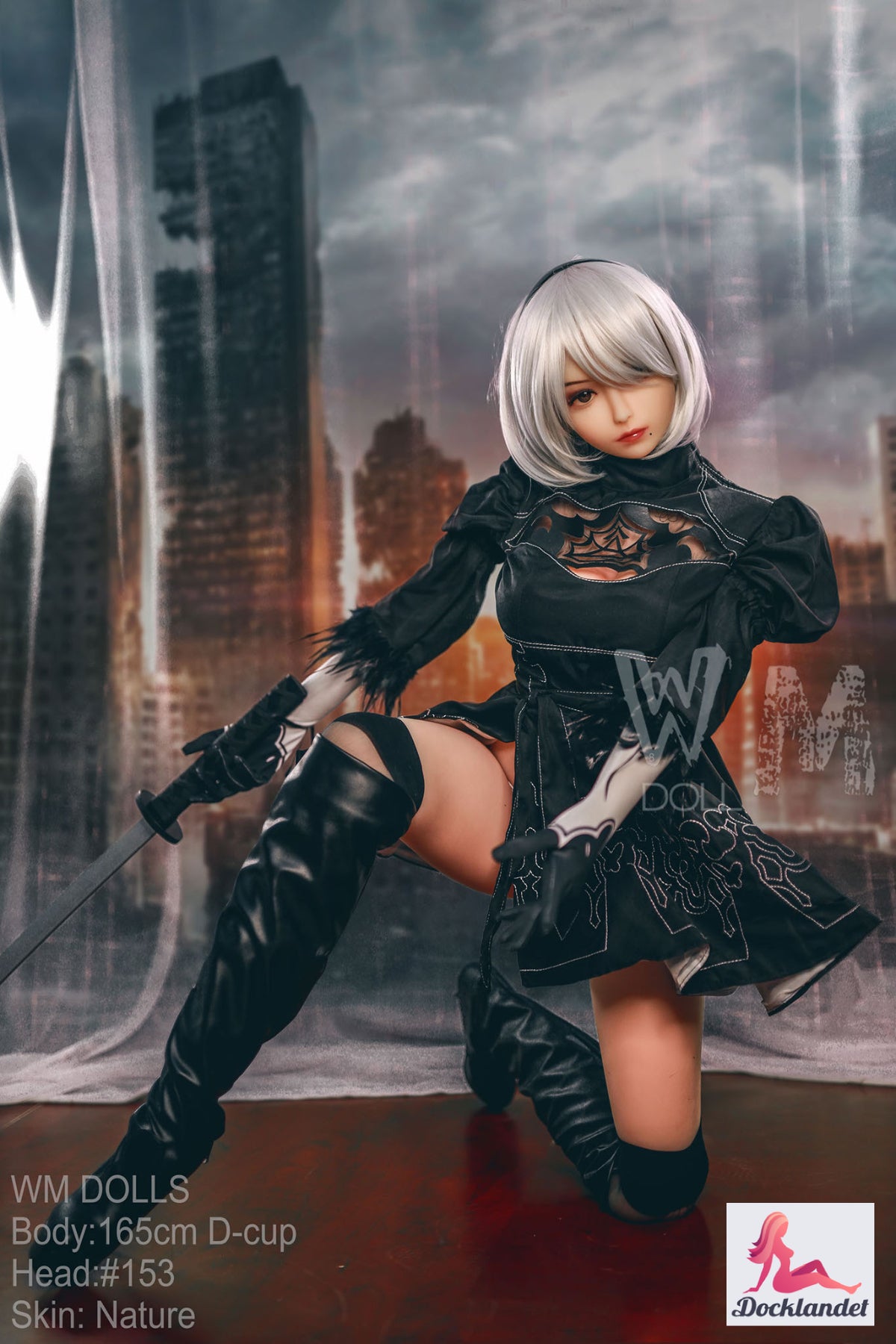 Yorha 2b sexdukke (WM-Doll 165 cm d-cup #153 TPE)