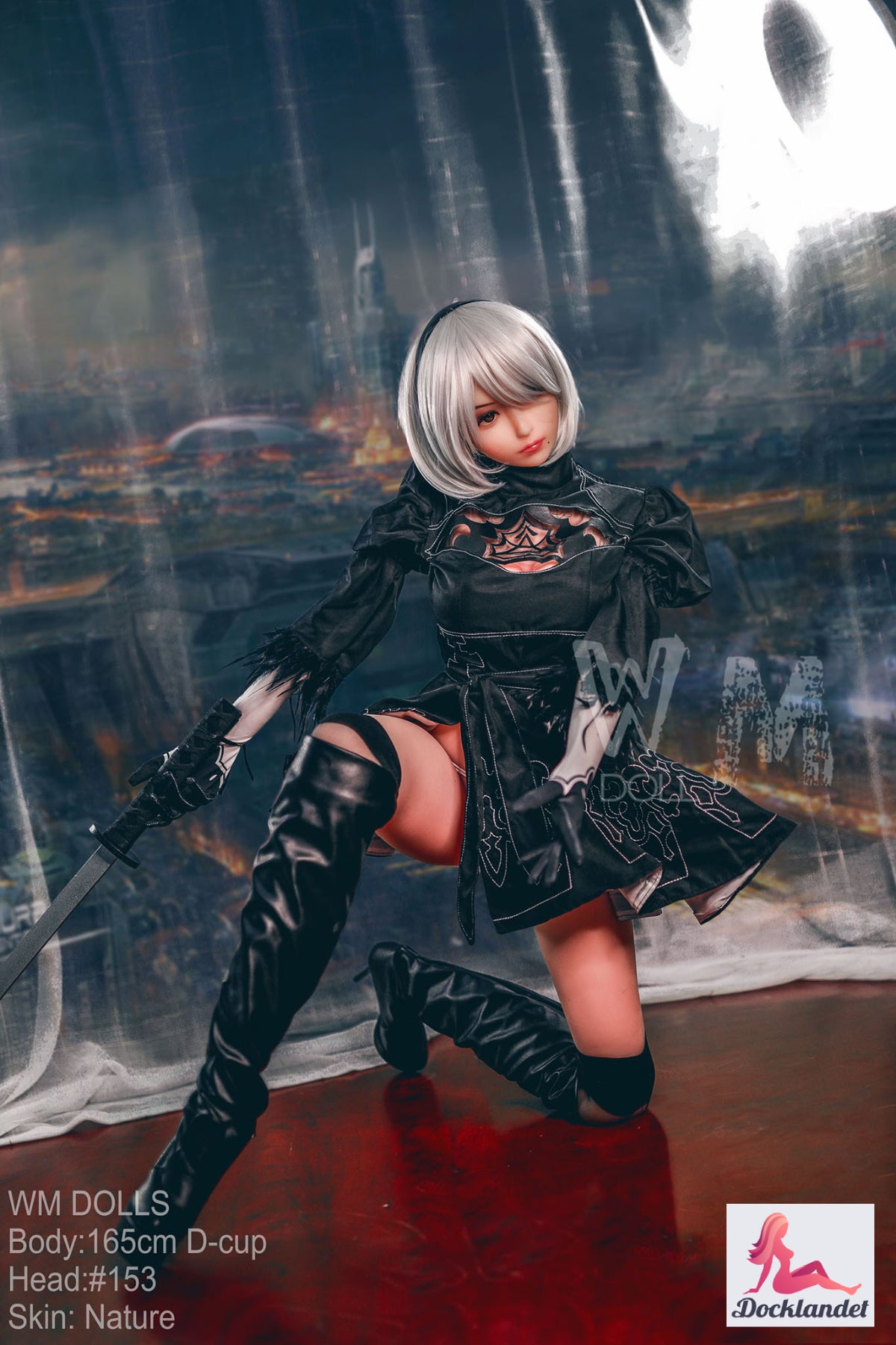 Yorha 2b sexdukke (WM-Doll 165 cm d-cup #153 TPE)