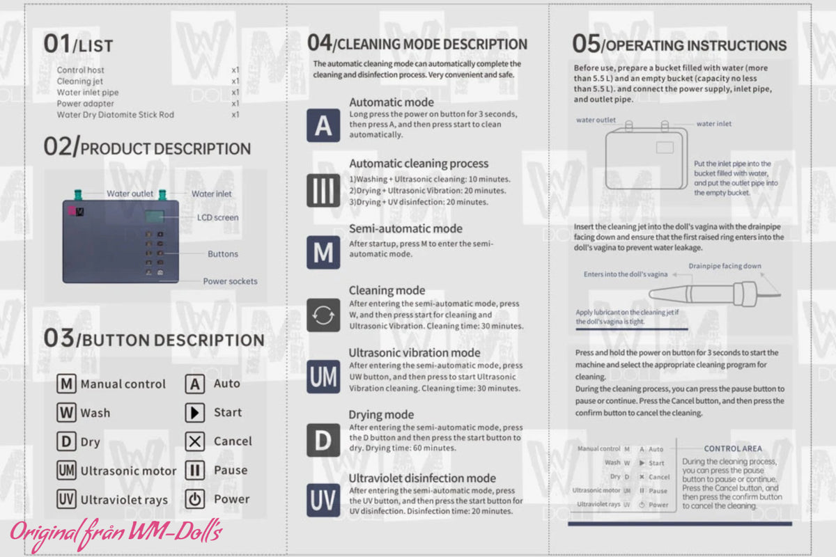 Intelligent rengøringsmaskine (WM-Doll)