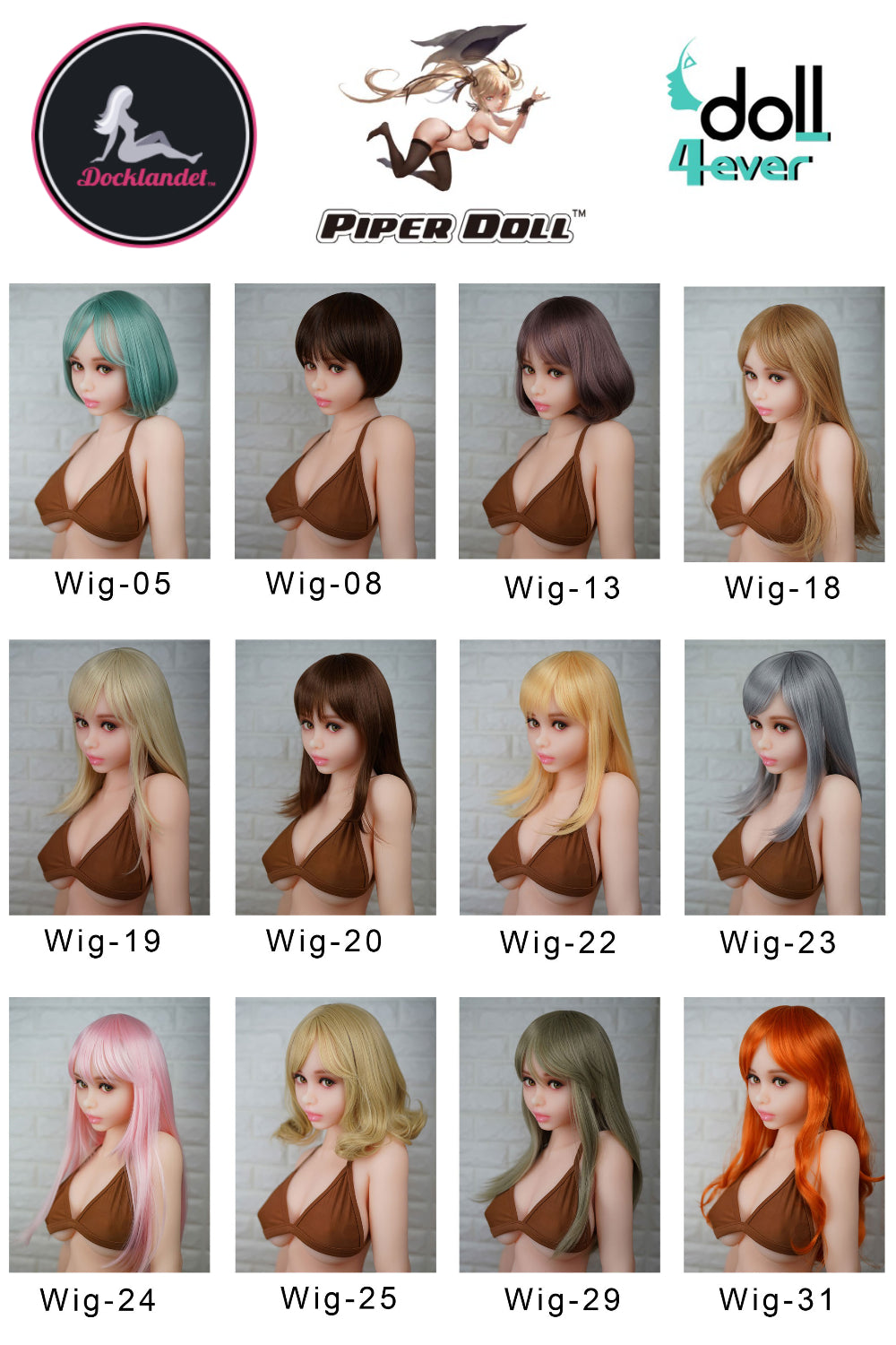 Paryk (vælg mellem 94 forskellige)