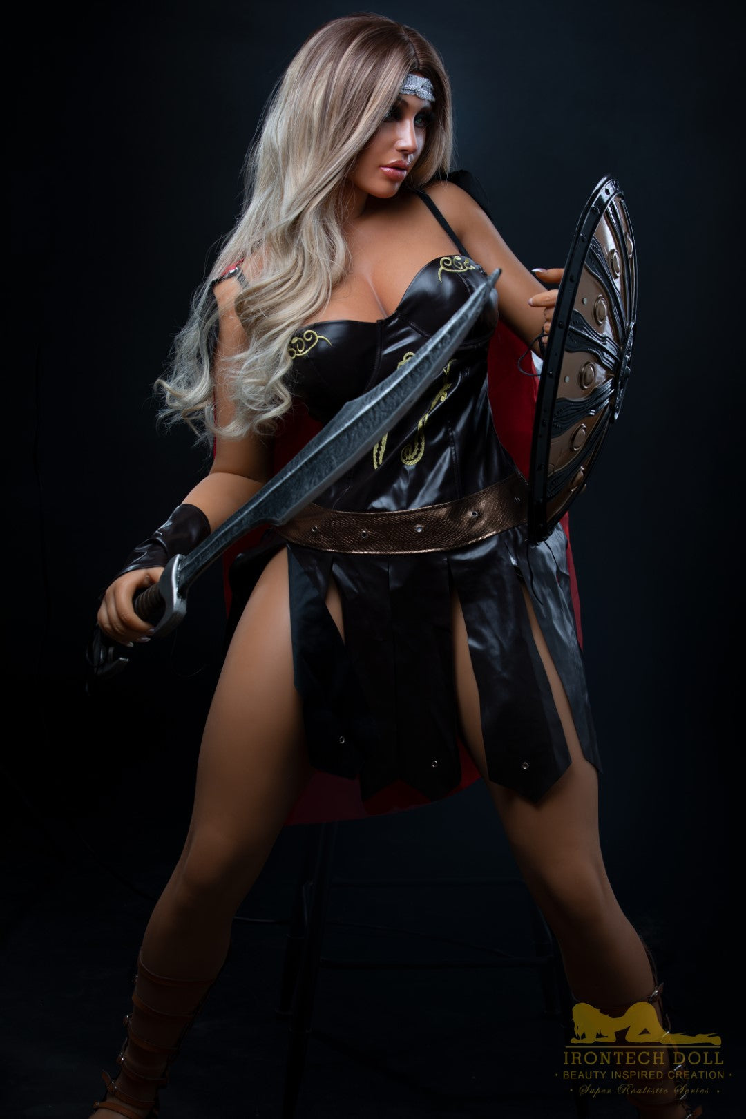 Hedy Warrior sexdukke (Irontech Doll 164 cm E-cup P26 silikone)