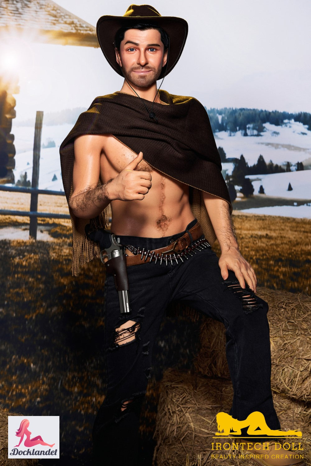 Allen Male sexdukke (Irontech Doll 170 cm M6 silikone)