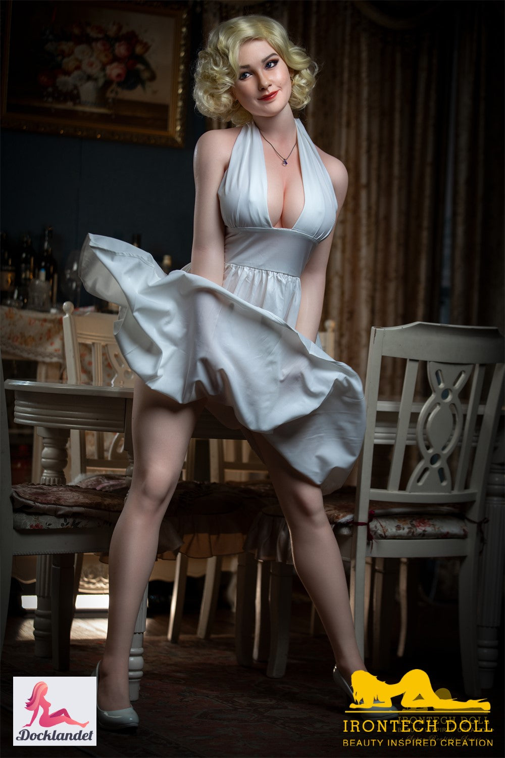 Marilyn sexdukke (Irontech Doll 164 cm e-cup S12 silikone)