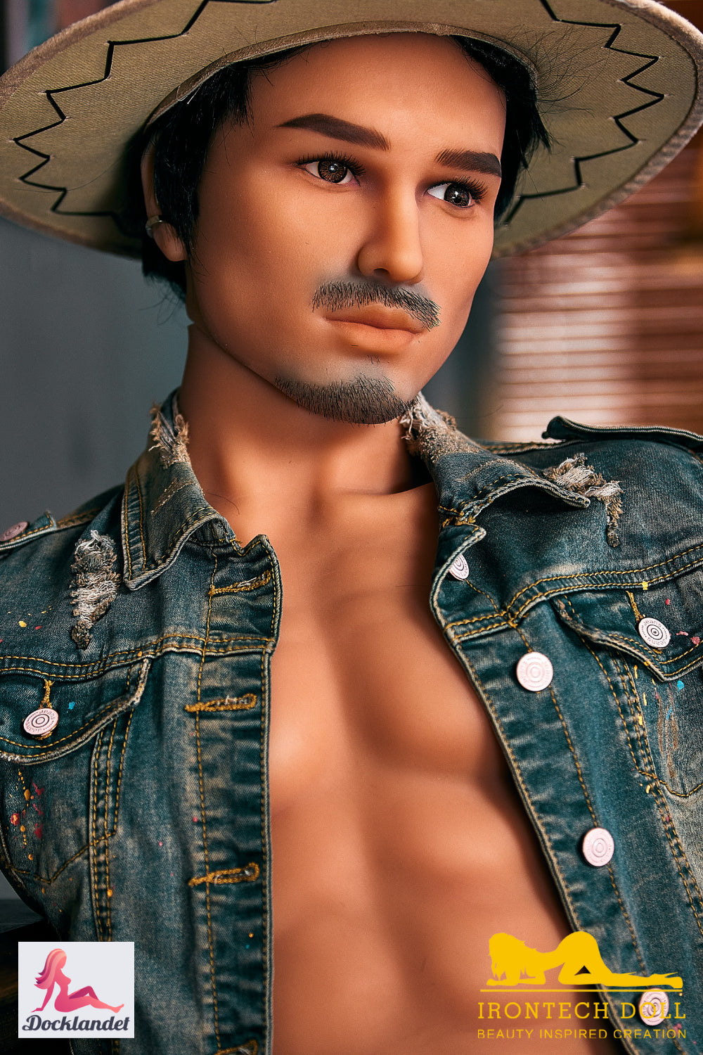 Kelvin mandlige overkropp sexdukke (Irontech Doll 100 cm #203 TPE)