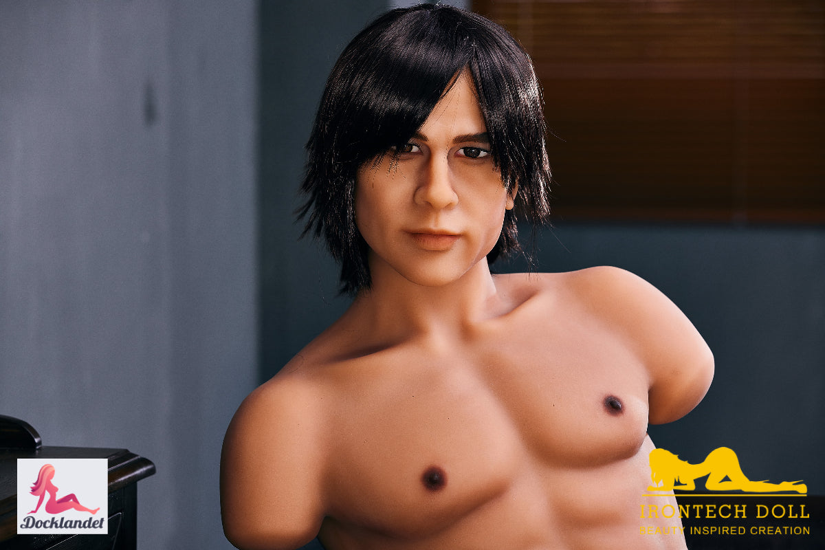 Charles mandlige overkropp sexdukke (Irontech Doll 100 cm #201 TPE) EXPRESS
