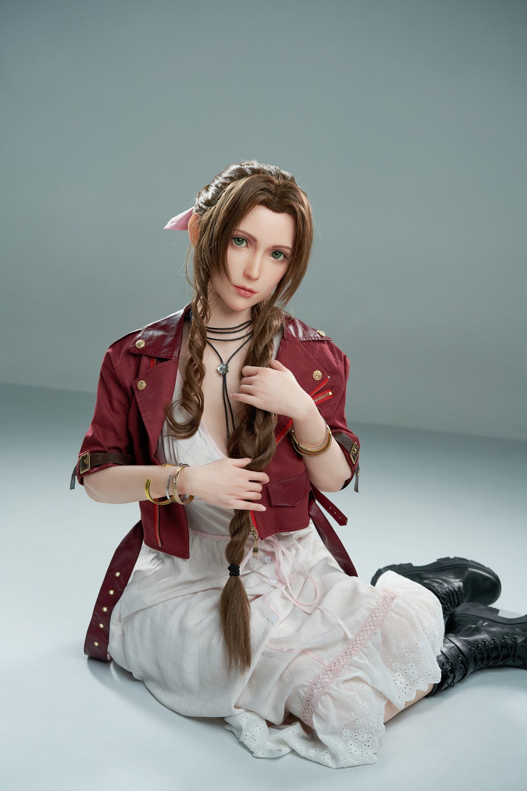 Aerith sexdukke (Game Lady 167 cm d-cup Nr. 04 silikone)