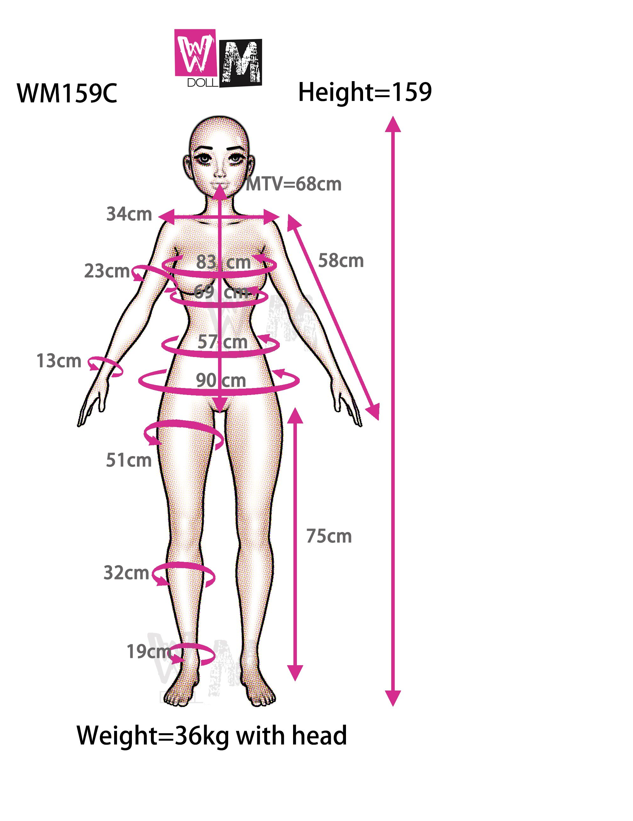 Klar sexdukke (WM-Doll 159 cm c-cup #326 TPE)