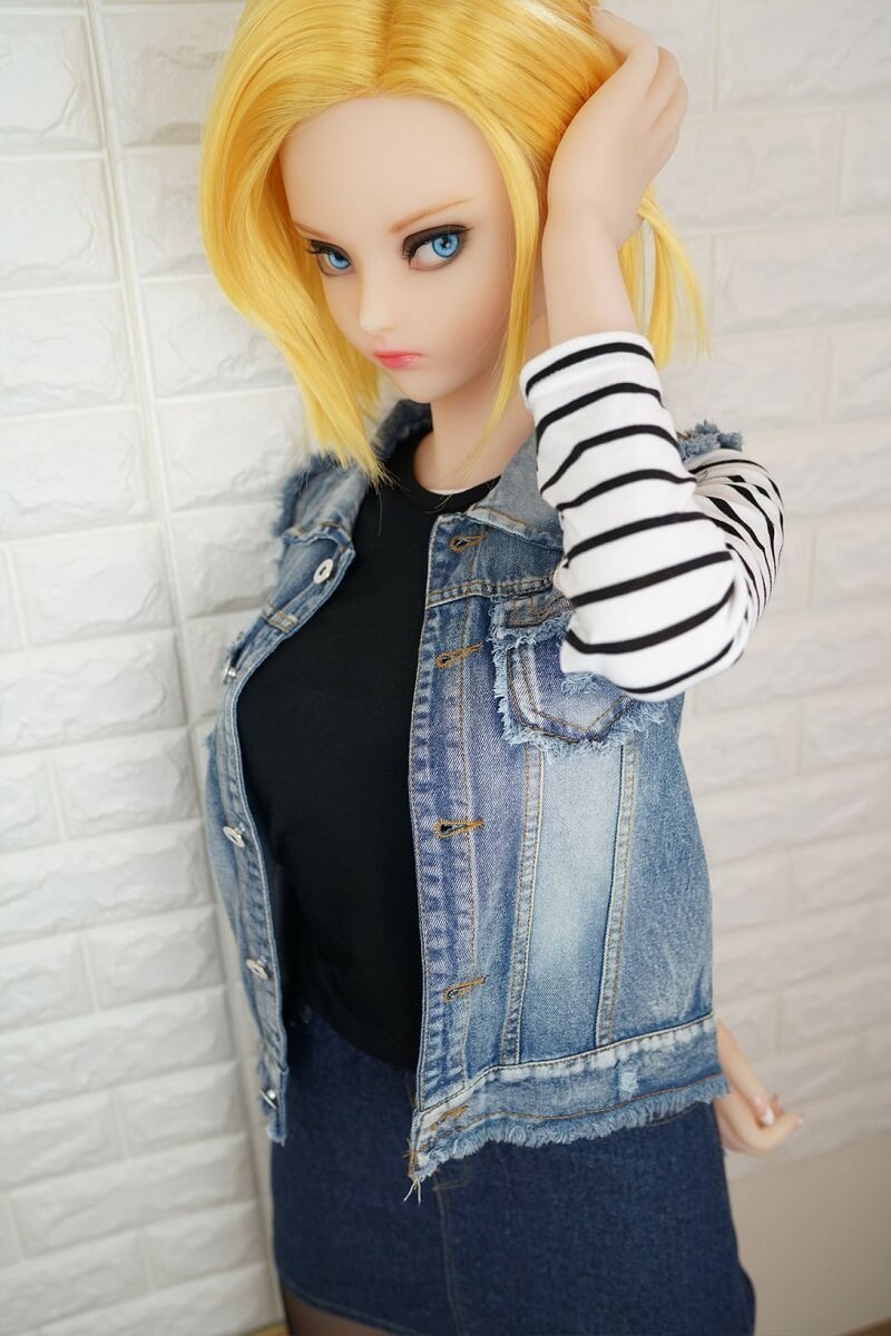 Lazuli Android 18 sexdukke (Irokebijin 140 cm e-cup Tpe/silikone)